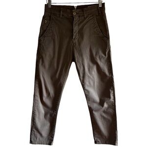 Novemb3r 🇮🇹 drop crotch cotton cropped tan chinos size 24 excellent condition